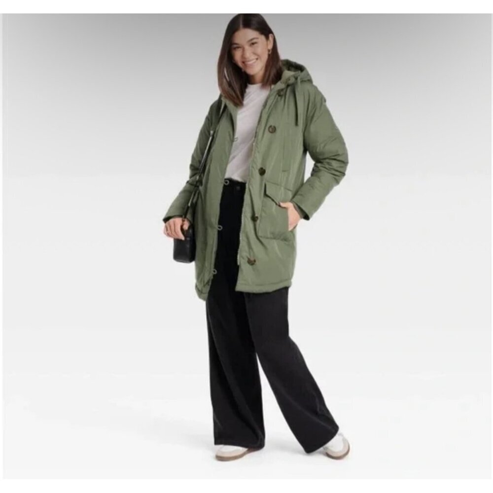 Universal thread women’s Long parka jacket warmest water resistant size M NWT